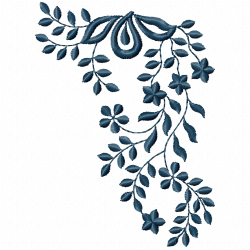 Flowers And Tree Embroidery Design 11